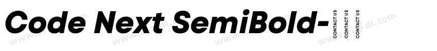 Code Next SemiBold字体转换
